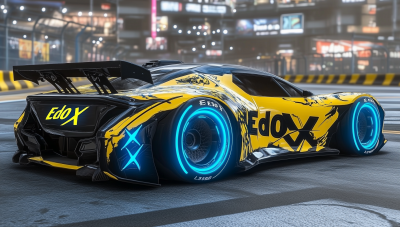 Cyberpunk Drift Car