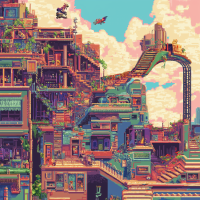 Colorful Pixelated Adventure