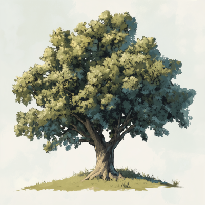 Oak Tree Illustration