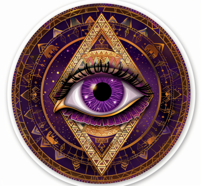 Mystical Circle Sticker Design