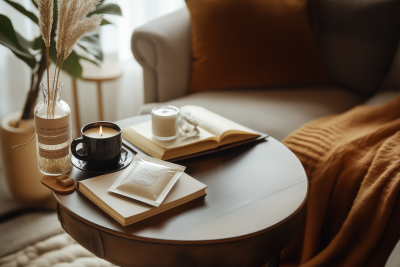 Flat White Sachet on Coffee Table