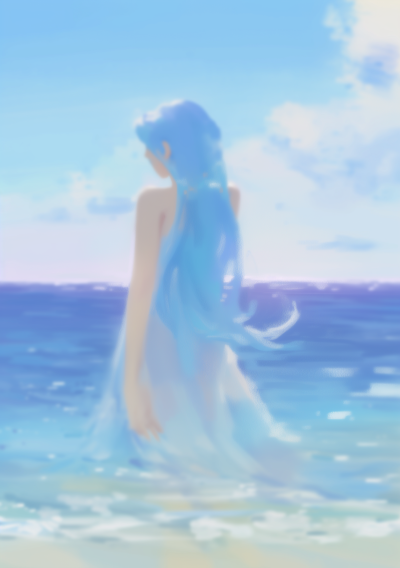 Girl in the Ocean