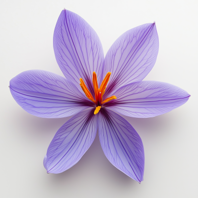 Purple Saffron Flower