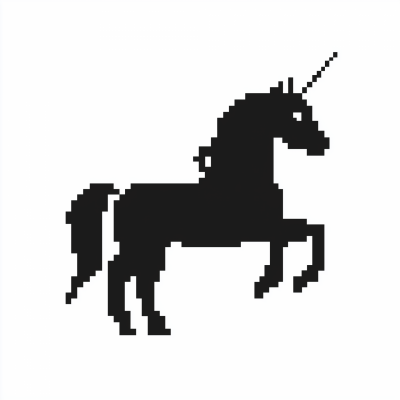 Pixelated Unicorn Icon