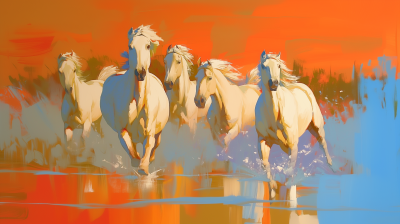 Abstract Horses