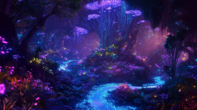 Bioluminescent Forest