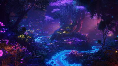 Bioluminescent Forest