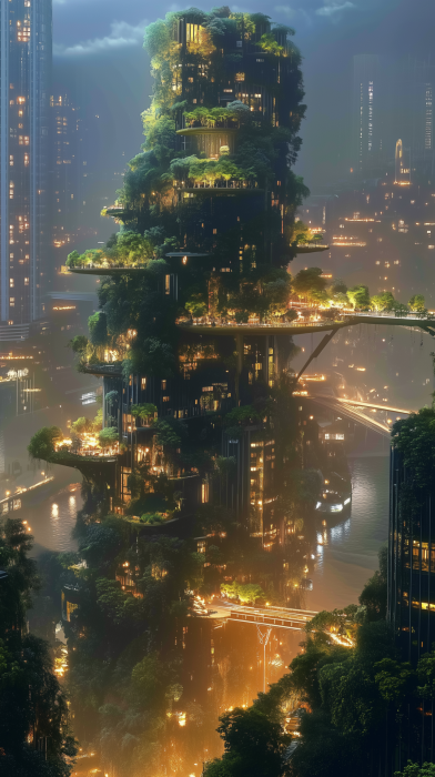 Futuristic Green Megacity