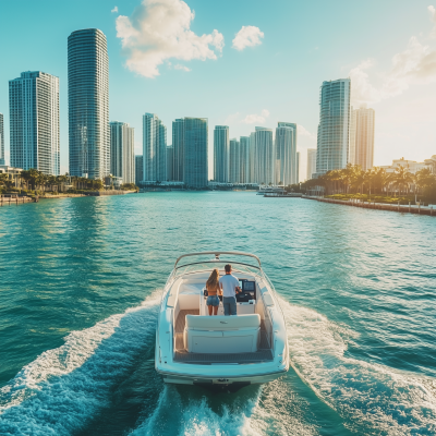 Romantic Boat Ride in Miami