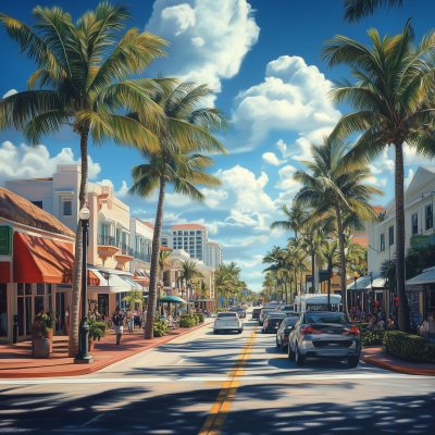 Beautiful Day on Las Olas Blvd