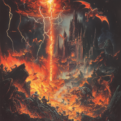 Epic Battle of Fire and Fantasy