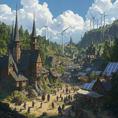 Medieval Fantasy Village