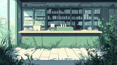 Abandoned Pharmacy Counter