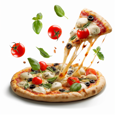 Levitation Veg Pizza Slice