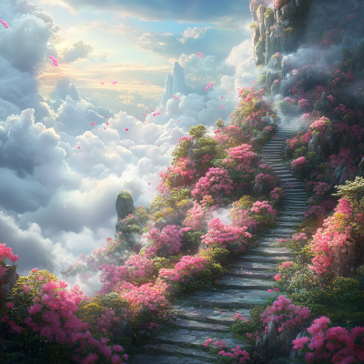 Fantasy Garden in the Clouds