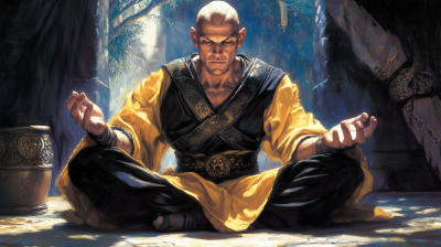 Monk in a Tavern