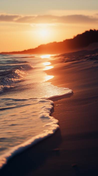 Peaceful Beach at Sunset
