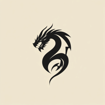 Minimalist Dragon Logo