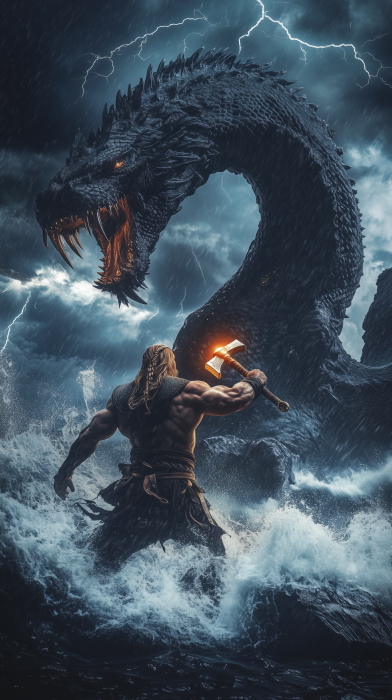 Viking vs Jörmungandr