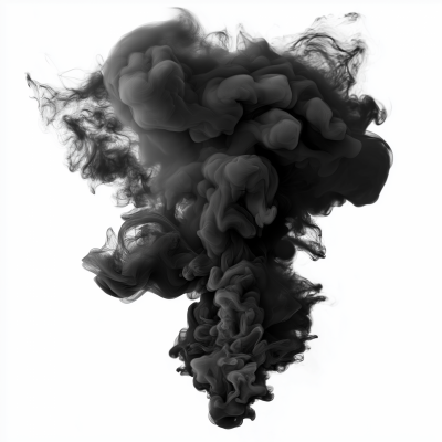 Dense Black Smoke