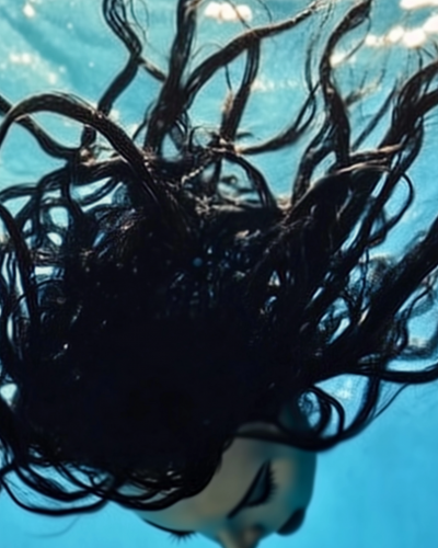 Black Hair in Ocean