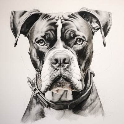 Boxer Dog Illustration