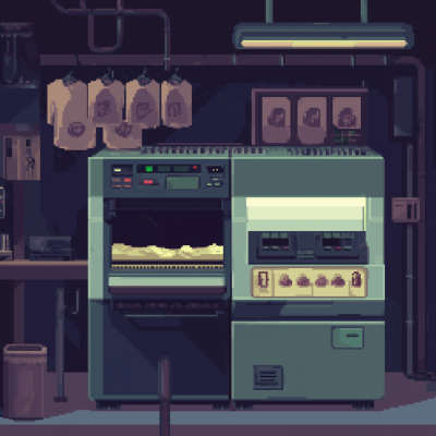 Pixel Art Coin Machine