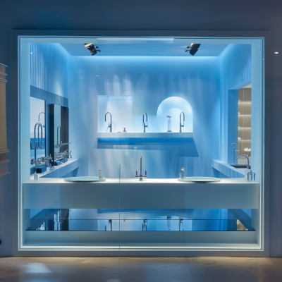 Elegant Faucet Showroom Display