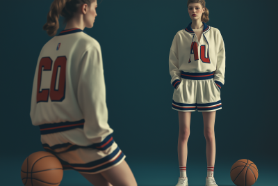 Vintage Inspired Basketball Clothing Design