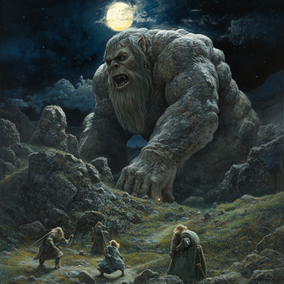 Epic Battle at Night