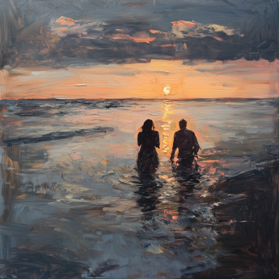 Evening Stroll by the Baltic Sea