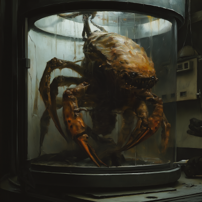 Alien Creature in Tank