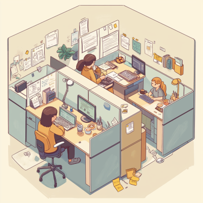 Kawaii Workplace Morning
