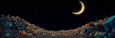 Moonlit Trash Heap