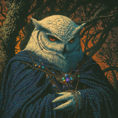 Elderly Witch in the Forest