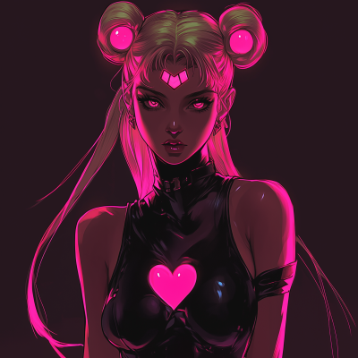 Black Neon Sailor Moon