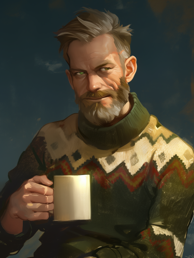 Portrait of a Man with a Gentle Smile