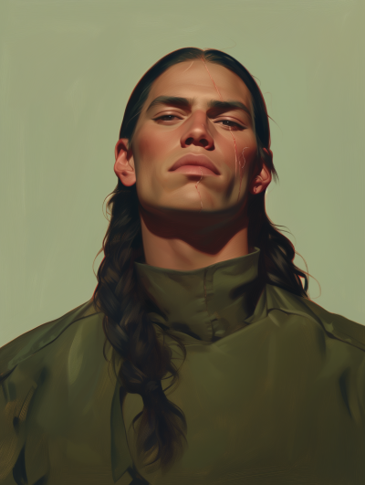 Modern Native American Portrait