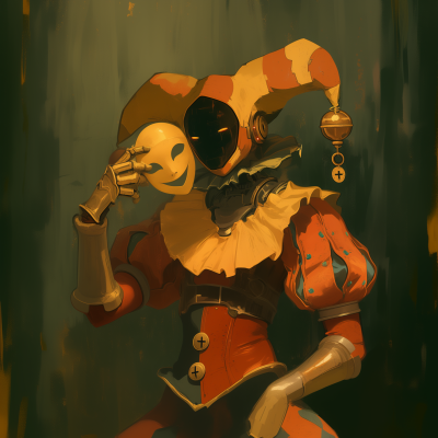 Medieval Jester Droid Portrait