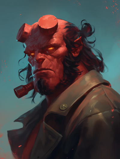 Hellboy Character Portrait