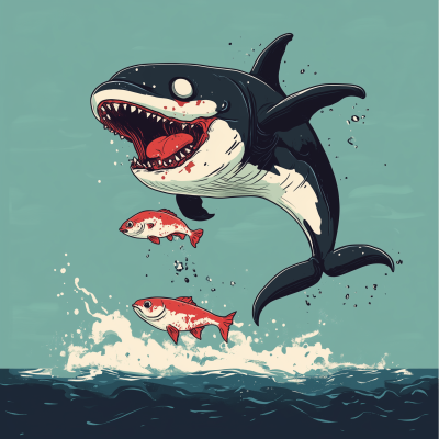 Jumping Zombie Killer Whale