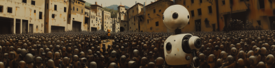 Robot Crowd Encounter