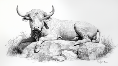 Bull Monument Sketch