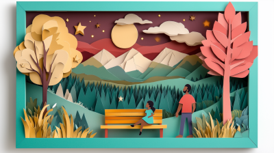 Nighttime Park Scene