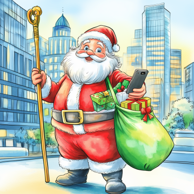 Santa Claus with Gifts