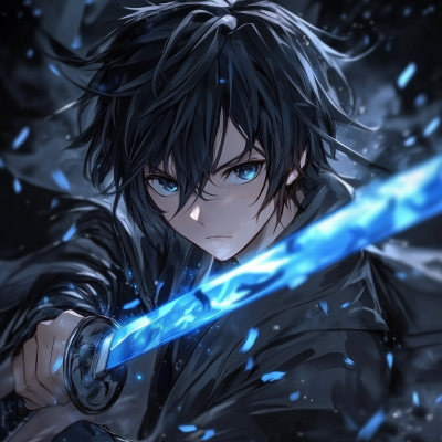 Anime Boy with Sword