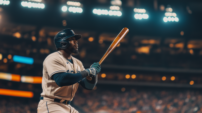 Baseball Player at Home Plate