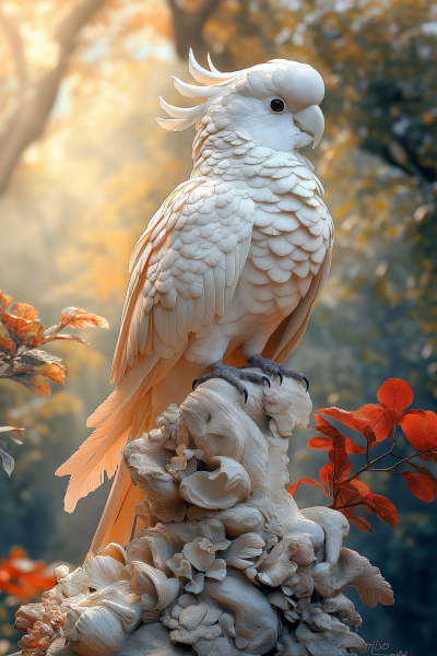 Stunning White Cockatoo