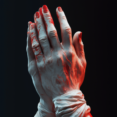 Praying Hands Statue