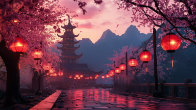 Chinese Inspired Landscape
